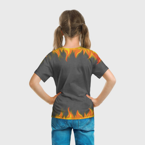 Детская футболка 3D Вызывайте пожарных, я огонь!, цвет 3D печать - фото 6