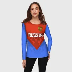 Женский лонгслив 3D Russia - фото 2