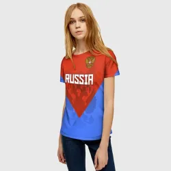 Женская футболка 3D Russia - фото 2