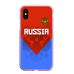 Чехол для iPhone XS Max матовый Russia