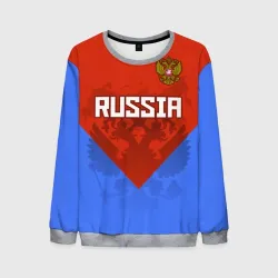 Мужской свитшот 3D Russia