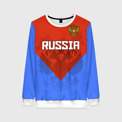 Женский свитшот 3D Russia
