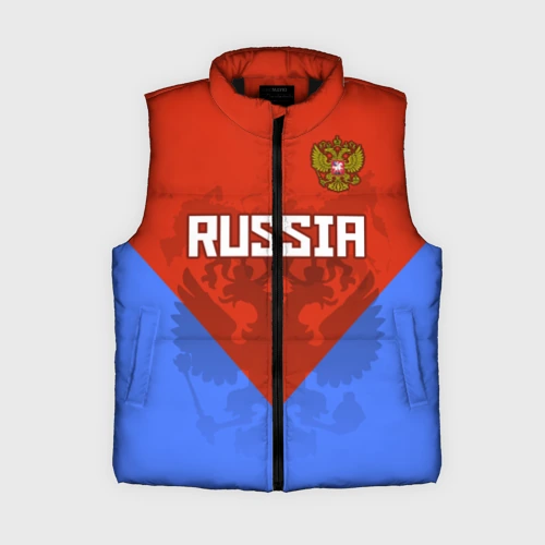 Женский жилет утепленный 3D Russia