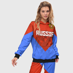 Женский костюм с толстовкой 3D Russia - фото 2