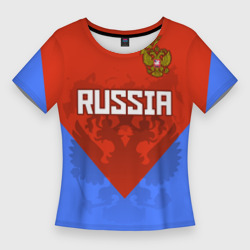 Женская футболка 3D Slim Russia