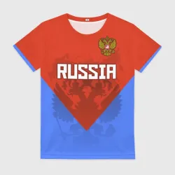 Женская футболка 3D Russia