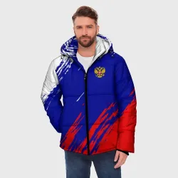 Мужская зимняя куртка 3D Russia sport - фото 3