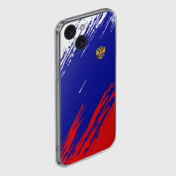 Чехол для iPhone 15 силиконовый с защитой камеры Russia sport - фото 2