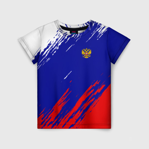 Детская футболка 3D Russia sport, цвет 3D печать