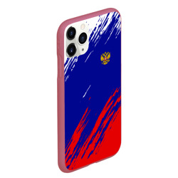 Чехол для iPhone 11 Pro Max матовый Russia sport - фото 2