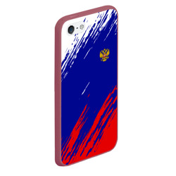 Чехол для iPhone 5/5S матовый Russia sport - фото 2