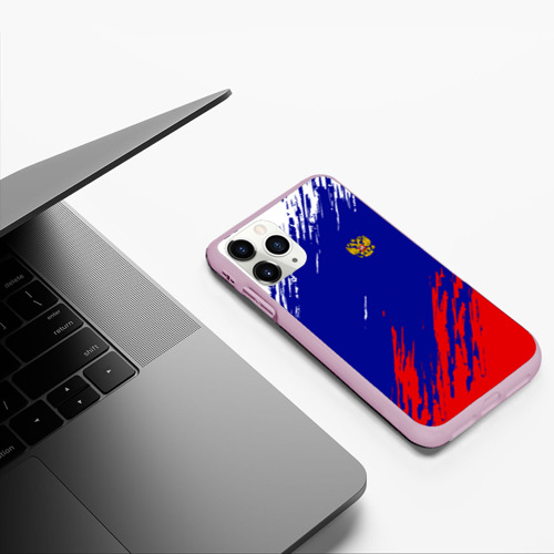 Чехол для iPhone 11 Pro матовый Russia sport, цвет розовый - фото 5