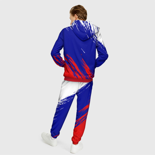 Мужской костюм 3D Russia sport, цвет красный - фото 4