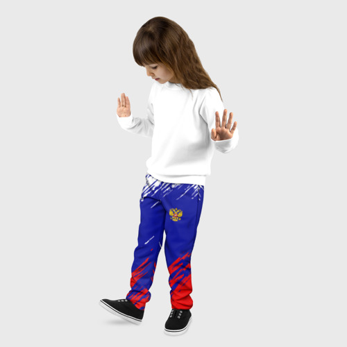 Детские брюки 3D Russia sport, цвет 3D печать - фото 3