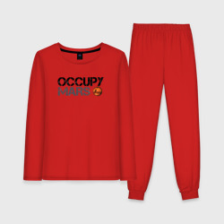 Женская пижама с лонгсливом хлопок Occupy mars