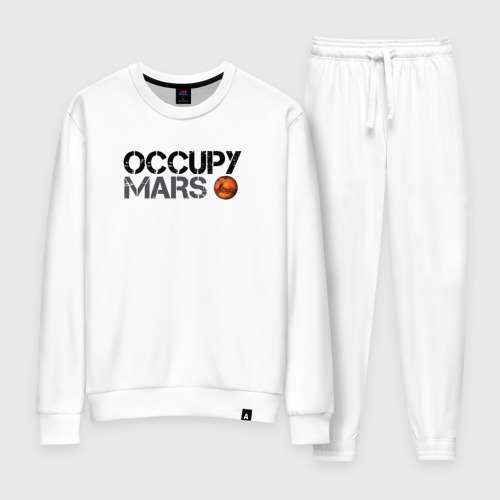 Женский костюм хлопок Occupy mars, цвет белый