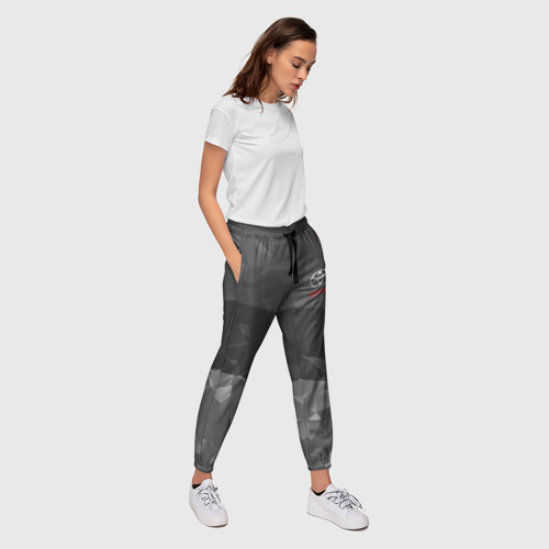 Женские брюки 3D TOYOTA SPORT    , цвет 3D печать - фото 5