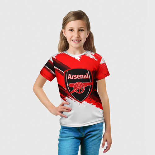 Детская футболка 3D ARSENAL SPORT STYLE, цвет 3D печать - фото 5