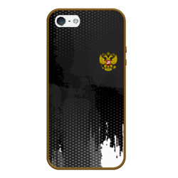 Чехол для iPhone 5/5S матовый Russia sport