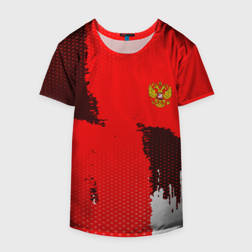 Накидка на куртку 3D RUSSIA SPORT RED, цвет 3D печать - фото 4