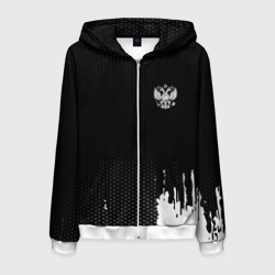 Мужская толстовка 3D на молнии Russia black collection