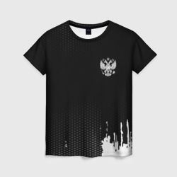 Женская футболка 3D Russia black collection