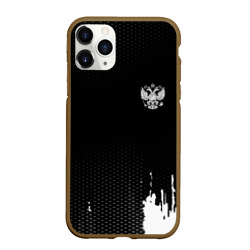 Чехол для iPhone 11 Pro Max матовый Russia black collection