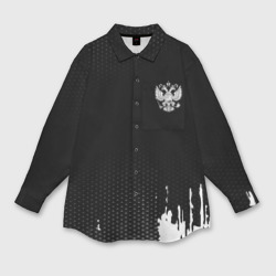 Мужская рубашка oversize 3D Russia black collection