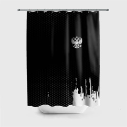 Штора 3D для ванной Russia black collection