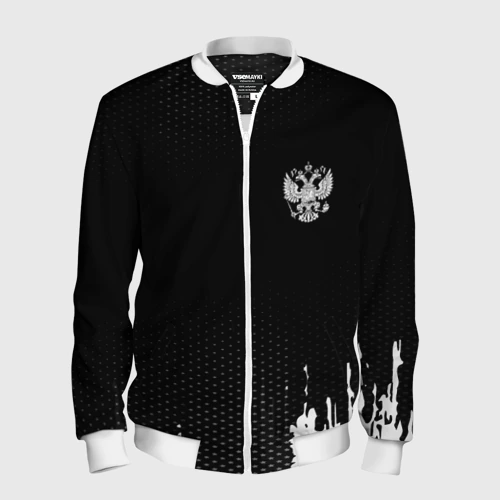 Мужской бомбер 3D Russia black collection