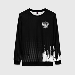 Женский свитшот 3D Russia black collection