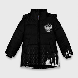 Зимняя куртка для девочек 3D Russia black collection