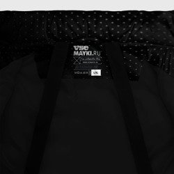 Куртка с принтом Russia black collection для мужчины, вид на модели спереди №4. Цвет основы: черный