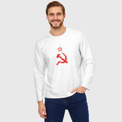 Мужской лонгслив oversize хлопок Лого СССР в стиле Гранж - фото 2