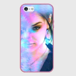 Чехол для iPhone 5/5S матовый Саша Грей. Абстракция