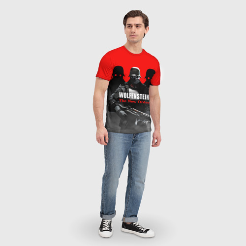 Мужская футболка 3D Wolfenstein: The New Order, цвет 3D печать - фото 5