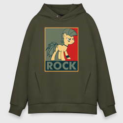 Мужское худи Oversize хлопок Rock