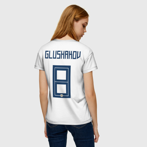 Женская футболка 3D Glushakov away WC 2018 - фото 4