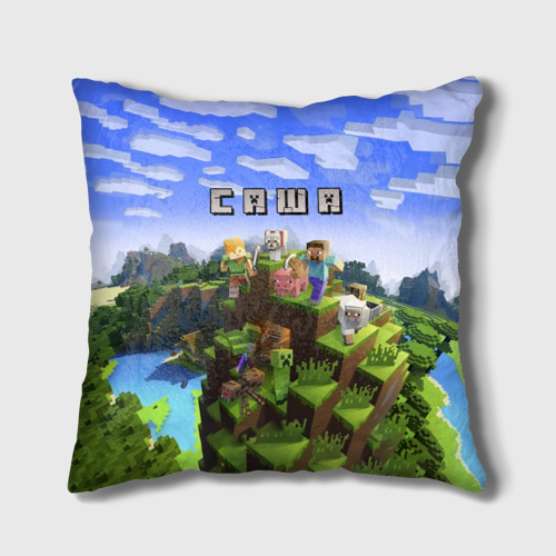 Подушка 3D Саша - Minecraft Фото 01 Подушка 3D Саша - Minecraft Фото 01