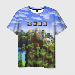 Мужская футболка 3D Женя - Minecraft