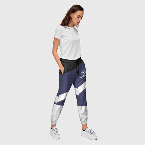 Женские брюки 3D SUBARU SPORT, цвет 3D печать - фото 5