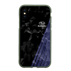 Чехол для iPhone XS Max матовый Subaru sport