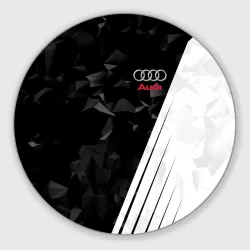 Круглый коврик для мышки Audi sport