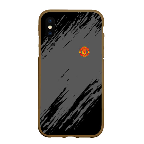 Чехол для iPhone XS Max матовый F.C.M.U 2018 Original, цвет коричневый