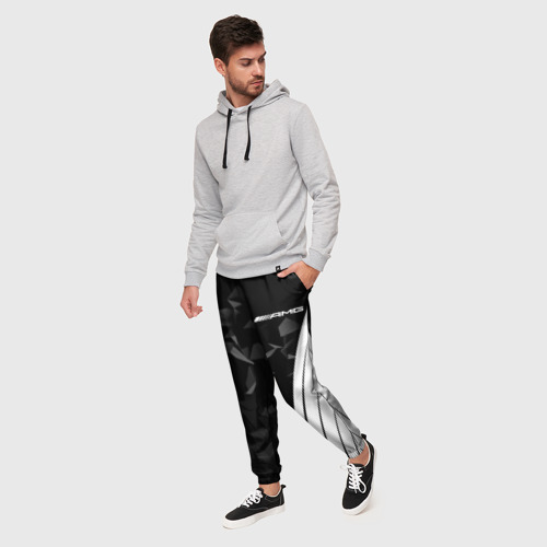 Мужские брюки 3D AMG sport, цвет 3D печать - фото 3