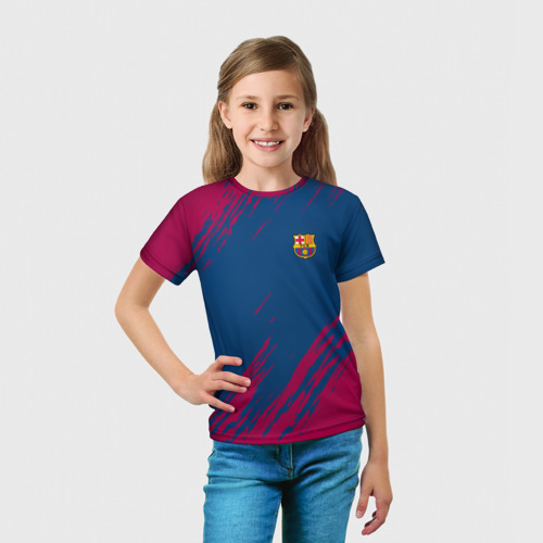 Детская футболка 3D FC Barcelona Barca ФК Барселона, цвет 3D печать - фото 5