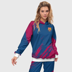 Женский костюм с толстовкой 3D FC Barcelona Barca ФК Барселона - фото 2