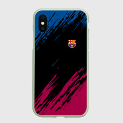 Чехол для iPhone XS Max матовый FC Barcelona Barca ФК Барселона