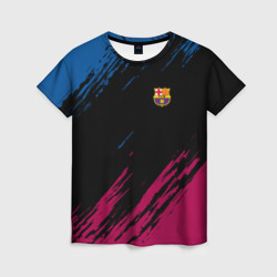 Женская футболка 3D FC Barcelona Barca ФК Барселона