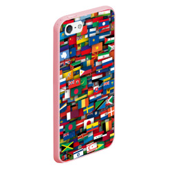 Чехол для iPhone 5/5S матовый Флаги всех стран - фото 2